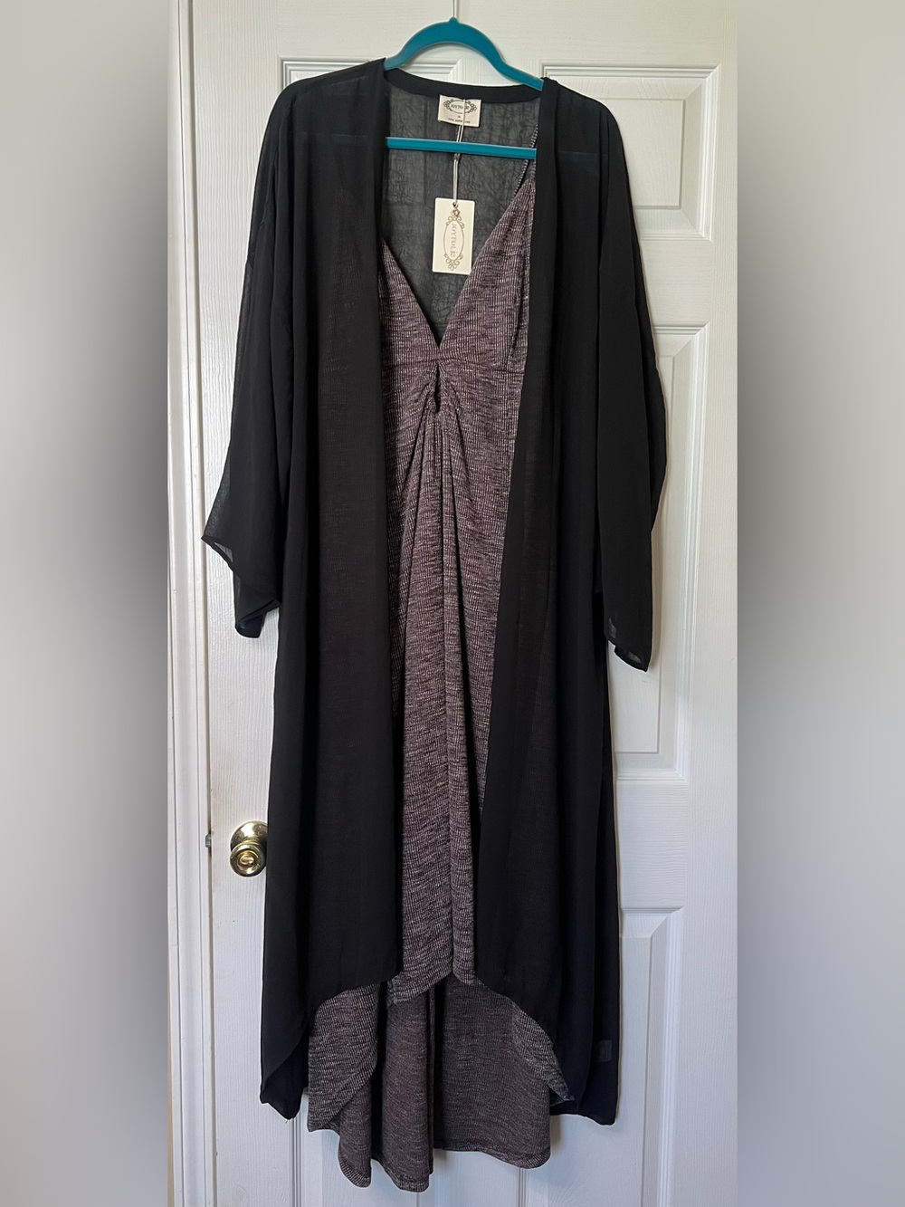 Joyfolie strappy dress and long kimono new with tags!